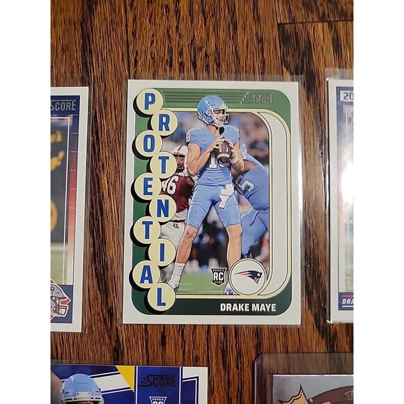 2024 Drake Maye Rookie Card Lot (7) Cards New England Patriots Football - Picture 4 of 10
